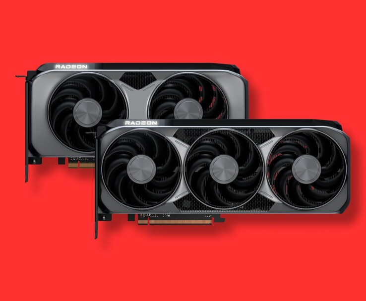 Due schede grafiche AMD Radeon con raffreddatori a tripla ventola (Fonte: AMD)