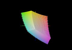 Lo spazio colore sRGB è coperto al 95,3%.