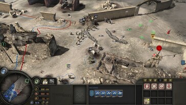  Nella foto: uno screenshot di gioco tratto da Company of Heroes.