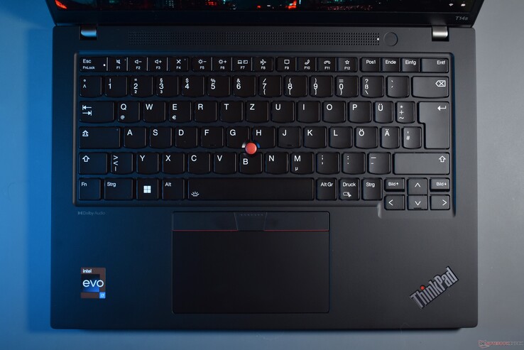 Lenovo ThinkPad T14s G4: area della tastiera