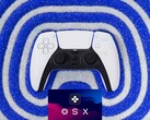 Feedback aptico del controller DualSense PS5 con logo DSX (Fonte: Sony PlayStation, Steam con modifiche)