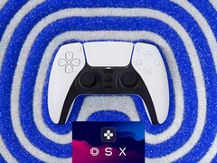 Feedback aptico del controller DualSense PS5 con logo DSX (Fonte: Sony PlayStation, Steam con modifiche)