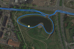 GPS test: Sony Xperia 1 – Pedalata intorno al lago