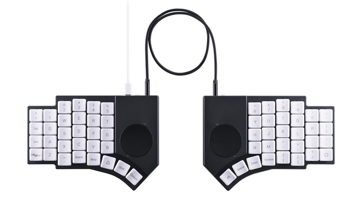 MoErgo Go60 split tastiera meccanica wireless modalità cablata