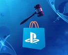 Il logo del PlayStation Store viene mostrato sotto il martelletto