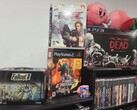 Una raccolta di giochi per PlayStation raffigurati