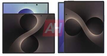 L'ampio Galaxy Z Fold 8 accanto al presunto Galaxy Z Fold 8 Ultra.