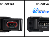 Una batteria indossabile con la vecchia tecnologia di ricarica NFC (a sinistra) contro una con il nuovo sistema di NuCurrent. (Fonte: NuCurrent)