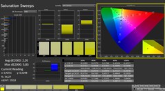 CalMAN: Saturazione del colore (calibrata)