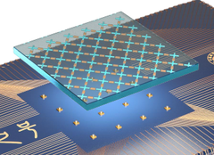 Reticolo di 6 x 11 qubit (Fonte: Università di Scienza e Tecnologia della Cina)