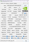 Computer portatile GPU-Z RTX 4090