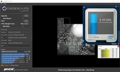 Informazioni CPU duante Cinebench R15 Single 64Bit