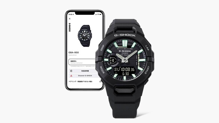 L'orologio Casio G-Shock GBA-950-1A. (Fonte: Casio)