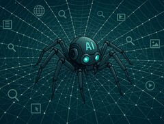 I crawler di AI sono bot, o programmi automatizzati. Simili a un ragno, si muovono su Internet, raccogliendo informazioni. (Fonte: ChatGPT / OpenAI)