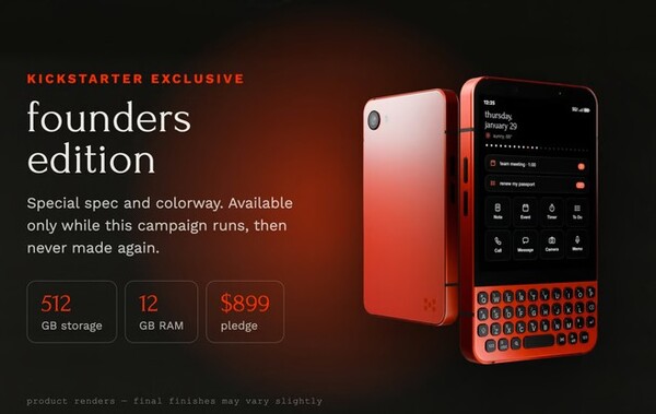 Il Minimal Phone 2 Founders Edition dispone di una maggiore quantità di RAM e presenta un colore speciale.