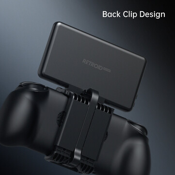 Il Dual Screen Add-on ha un cavo USB-C integrato che gli consente di collegarsi a un dispositivo supportato. (Fonte: Retroid)