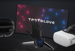 bHaptics presenterà il suo nuovo haptic TactGlove al CES 2022. (Fonte: bHaptics)