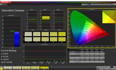 CalMAN: Saturazione del colore (calibrata)