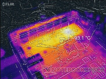 SK Hynix P41 hot spot senza calore è molto più caldo a 93 C quando viene sollecitato