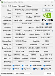 GPU-Z - 1-Click OC attivato