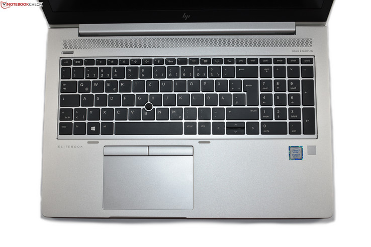 area tastiera dell'HP EliteBook 850 G5