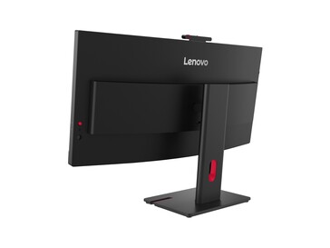 Vista posteriore del monitor Lenovo ThinkVision T34WD.