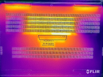 Test di sollecitazione delle temperature superficiali (in basso)