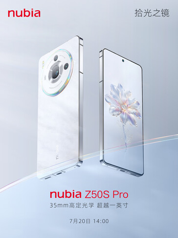 Nubia mostra una versione dello Z50S Pro in anticipo rispetto al debutto del 20 luglio 2023...
