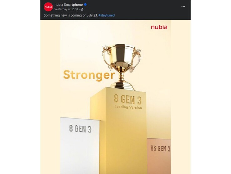 Nubia ha rivelato la data di lancio globale del nuovo Z60 Ultra tramite un teaser su Facebook (Fonte: Nubia Facebook)
