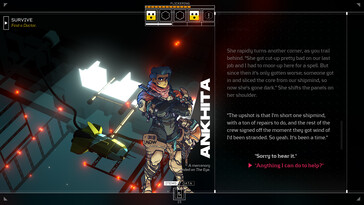 Nella foto: uno screenshot del gameplay di Citizen Sleeper.
