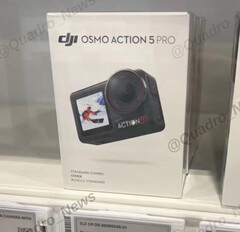 DJI probabilmente venderà l'Action 5 Pro con diversi pacchetti di accessori 'combo'. (Fonte immagine: @Quadro_News)