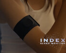 Garmin ha progettato l'Index Sleep Monitor per essere indossato intorno al bicipite anziché al polso. (Fonte: Garmin)