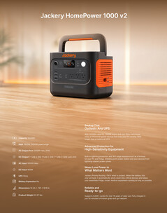 Specifiche tecniche di HomePower 1000 v2