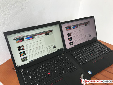 T480s (sinistra) vs. X1 Carbon 2018 HDR (destra) – cielo nuvoloso