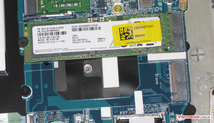 Un SSD NVMe è usato come drive di sistema e può essere anche aggiunto un secondo SSD.