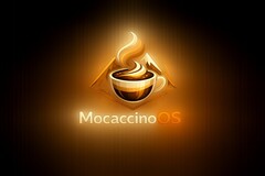 MocaccinoOS desktop Linux AI-made logo non ufficiale per la versione 26.03