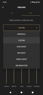 Preset dell'equalizzatore