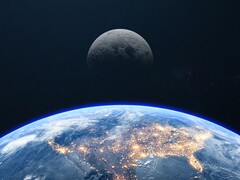 Un&#039;illustrazione che mostra la Terra e la Luna. (Fonte immagine: brutto film, Adobe Stock)