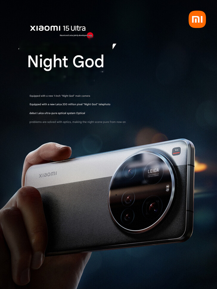 Xiaomi 15 Ultra è considerato un "Dio della notte" (Fonte immagine: Xiaomi - traduzione automatica)