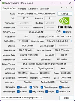 GPU-Z GeForce RTX 4090