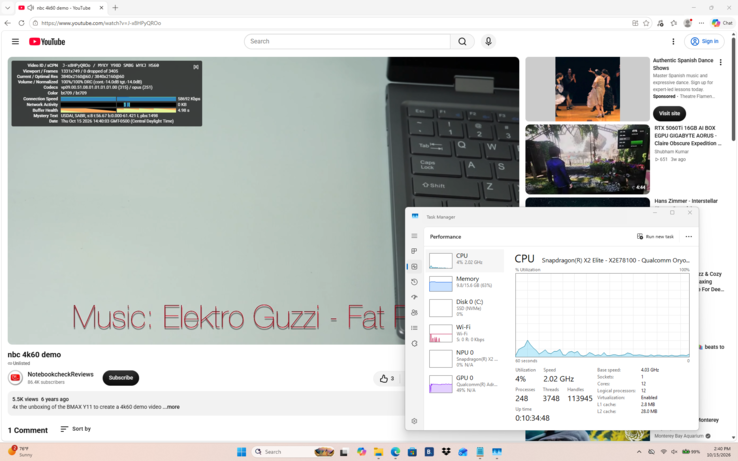 Riproduzione video 4K60 perfetta con accelerazione GPU ed esattamente zero fotogrammi persi registrati
