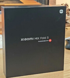 Presunta confezione di lancio del MIX Fold 3. (Fonte: Xiaomi)