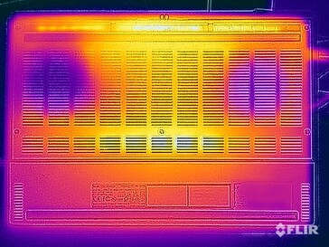 Test di sollecitazione delle temperature di superficie (in basso)