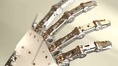 Il robot umanoide 1X NEO utilizza mani con 22 gradi di libertà per completare autonomamente le faccende domestiche. (Fonte immagine: 1x)