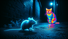L&#039;Università di Fudan sviluppa un impianto retinico di nanofili di tellurio che consente ai topi ciechi di vedere la luce visibile e infrarossa. (Fonte: Dall-E 3 AI)
