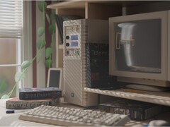 PC da gioco precostruito Maingear Retro98 mostrato sul desktop (Fonte: Maingear PR con modifiche)