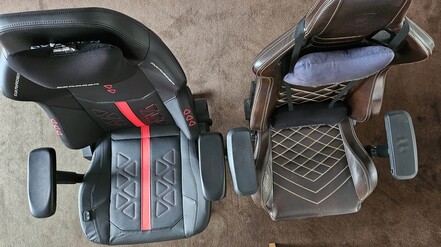 La seduta di Martian Pro è molto spaziosa e ideale per le persone più grandi e pesanti.