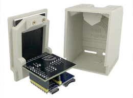 Il pico-mac-nano utilizza una scheda WaveShare Pico Zero montata all'interno di una custodia stampata in 3D per eseguire l'emulatore Mac Classic pico-mac. (Fonte immagine: Nick Gillard)
