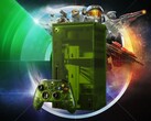 La console Xbox Series X25 vista di fronte a giochi esclusivi