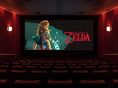 Il film di Zelda viene proiettato in un cinema (Fonte: Nintendo of America con modifiche)